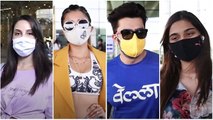 Nora Fatehi, Tina Dutta, Maniesh Paul & Saiee Manjrekar spotted at the Airport | SpotboyE