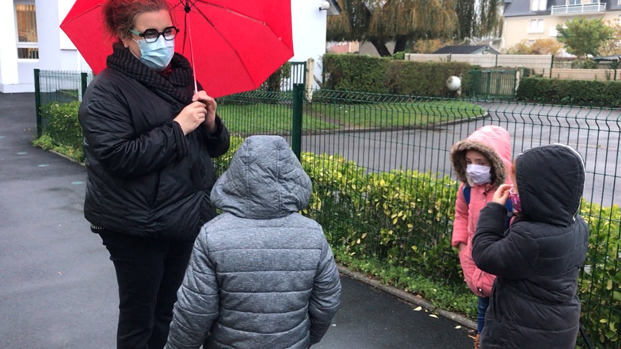 Rentrée avec masque à l’école primaire