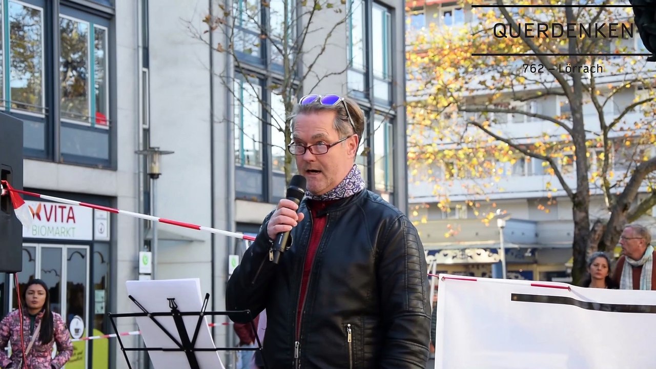 #QUERDENKEN 762 Lörrach Nr#02 - 06 - Molekularbiologe Dr. Peter Borger- Neuer Marktplatz, 31.10.2020