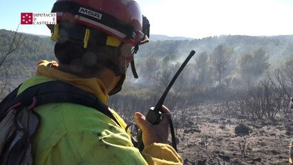 Una quema descontrolada en Castellón provoca un incendio que acaba afectando a cultivos