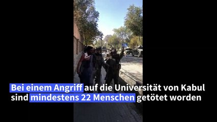 Mindestens 22 Tote bei Anschlag auf Universität in Kabul