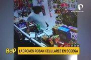 San Miguel: delincuentes roban celulares en una bodega