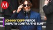 Johnny Depp pierde juicio por difamación contra 'The Sun'