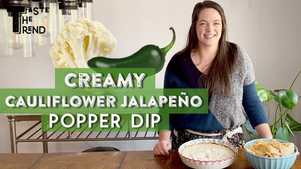 Creamy Cauliflower Jalapeno Popper Dip