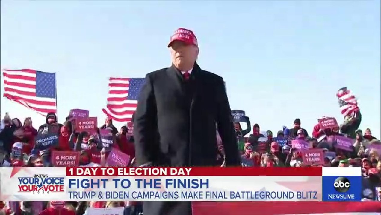 Trump and Biden make final push ahead of election