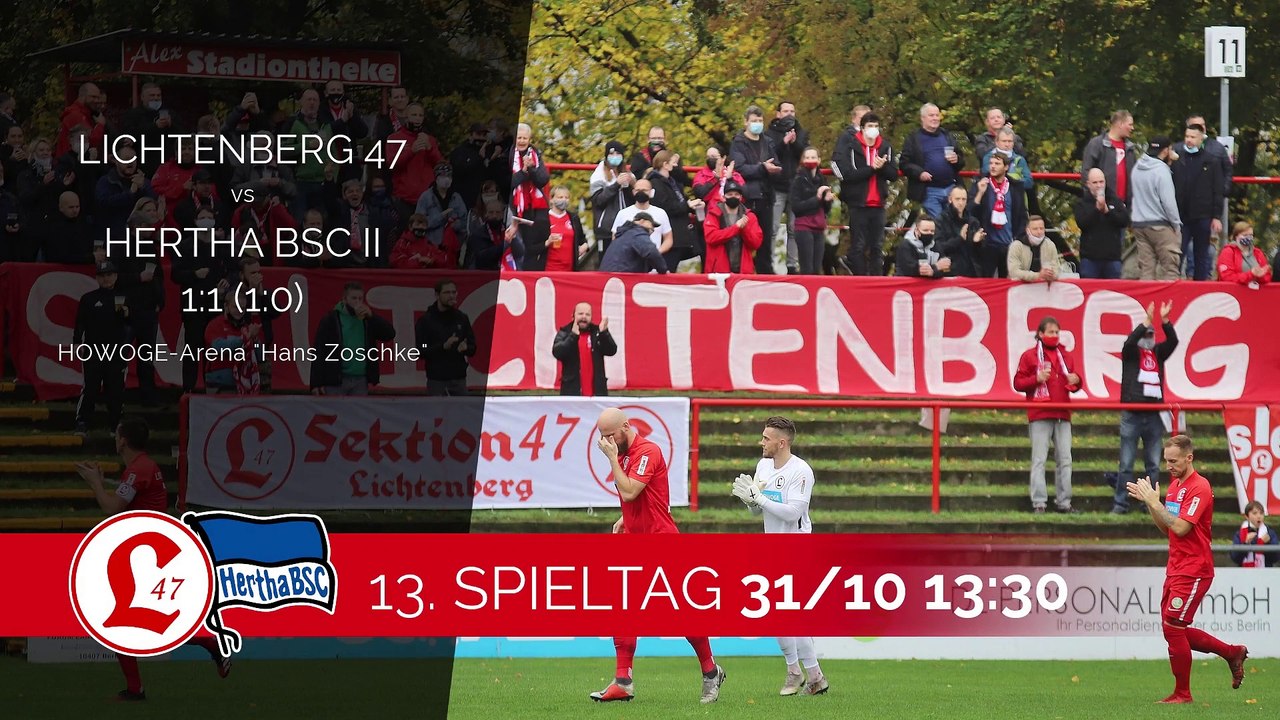 Reiniger repetiert, Rekik rettet | Lichtenberg 47 - Hertha BSC (Regionalliga Nordost)