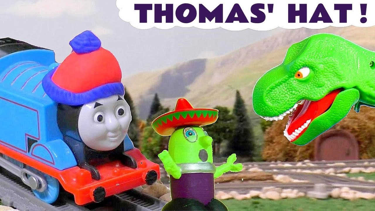 Thomas the Tank Engine Hat with the Funny Funlings and a Dinosaur Toy for kids in this Family Friendly Full Episode English Toy Story for Kids from a Kid Friendly Family Channel