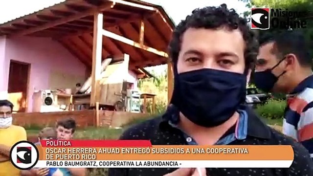 Oscar Herrera Ahuad entregó subsidios a una cooperativa de Puerto Rico