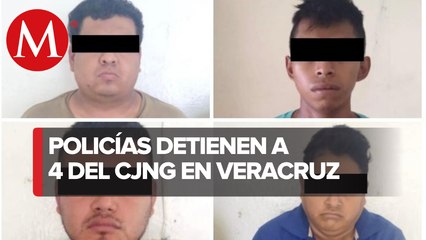 En Veracruz, caen 4 presuntos miembros del Cártel Jalisco Nueva Generación