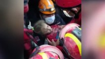 Three-year-old girl pulled out alive from collapsed building 65 hours after Turkey earthquake