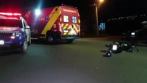 Acidente entre motos deixa mulher ferida no Bairro Brasília