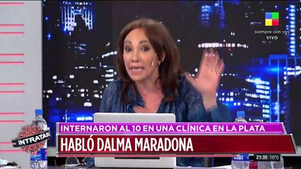 El descargo de Dalma tras la internación de Maradona