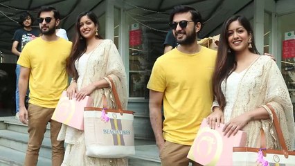 Ishita Dutta along with her husband Vatsal spotted at Oceana Clutches Juhu|FilmiBeat