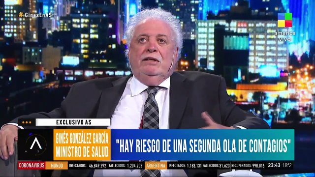 Ginés: Hay riesgo de una segunda ola de contagios en el AMBA