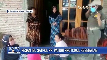 Pesan Ibu Satpol PP: Patuhi Protokol Kesehatan 3M