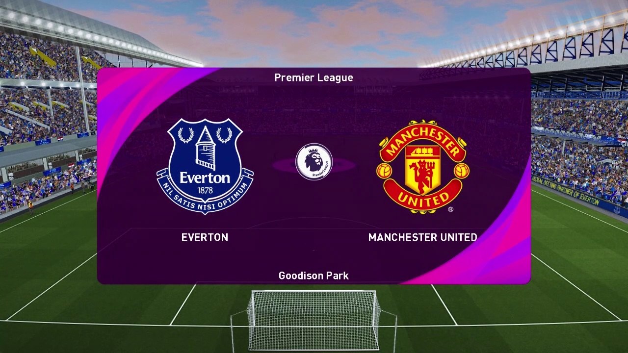 Everton vs Manchester United - Premier League 2020/21 Gameplay