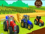 Tractor for Kids Plowing Stuck in Mud | Farm Tractor Uses for Children