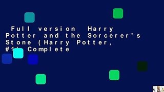 Full version  Harry Potter and the Sorcerer's Stone (Harry Potter, #1) Complete
