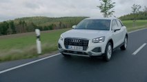 The new Audi Q2 in Glacier white Driving Video