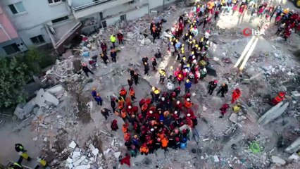 Rıza Bey havadan görüntüleniyor... Tunç Soyer: Kurtarma ekipleri bir bebeğe ulaştı