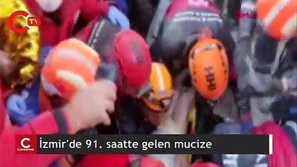 İzmir'de 91. saatte gelen mucize