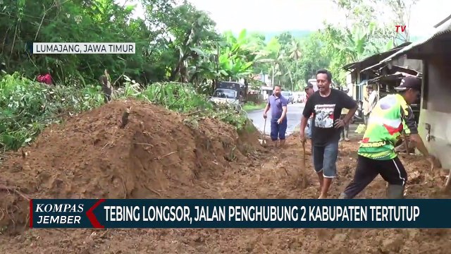 Tebing Longsor, Jalan Penghubung 2 Kabupaten Tertutup