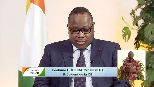 Présidentielle 2020 : Le Président de la #CEI donne les résultats provisoires du scrutin du 31 octobre.