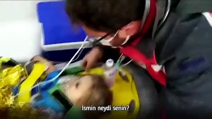 Minik Ayda'nın ambulansta konuştuğu anlar