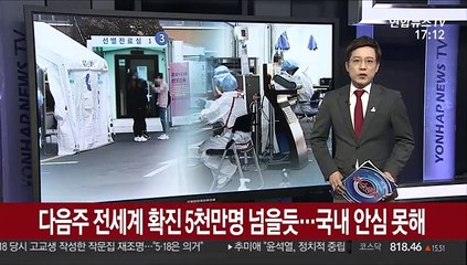 다음주 전세계 확진 5천만명 넘을듯…국내 안심 못해