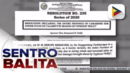 Camarines Sur, isinailalim na sa state of calamity