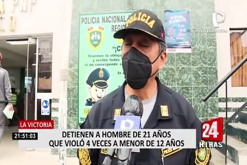 La Victoria: detienen a sujeto que violó 4 veces a menor de 12 años