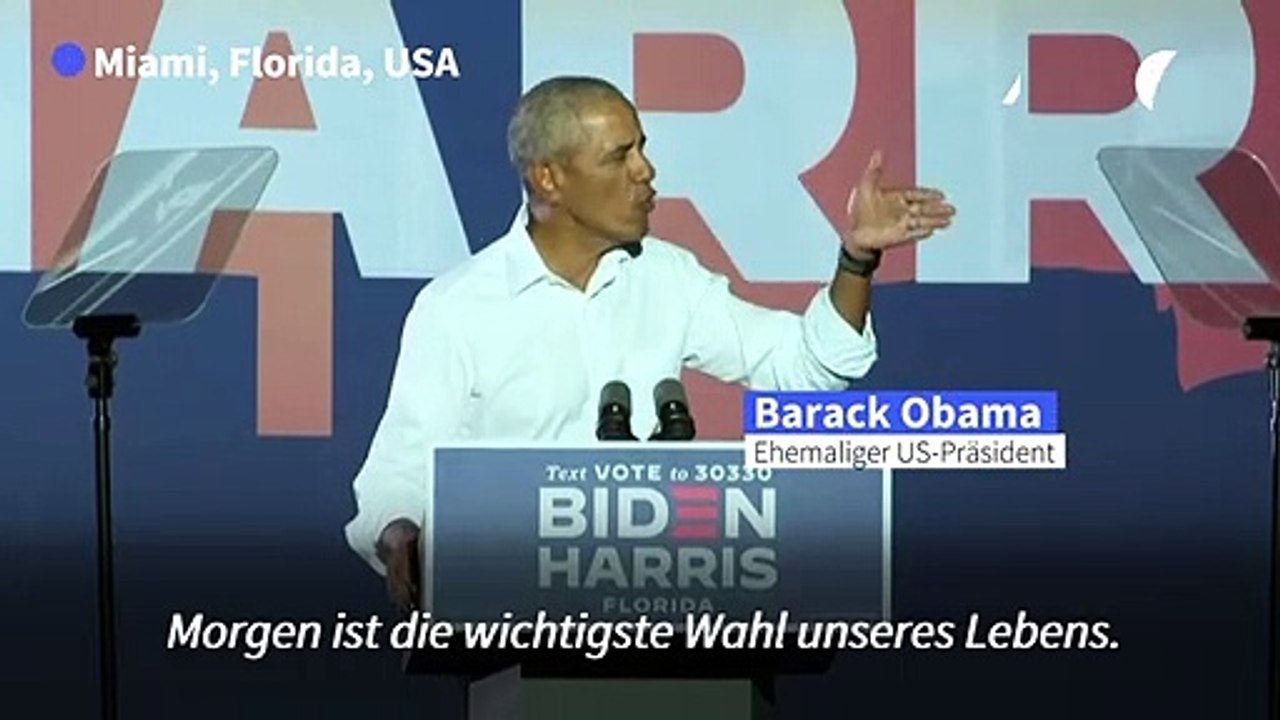Obama: 'Die wichtigste Wahl unseres Lebens'
