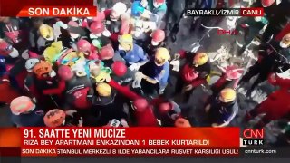 Ayda bebek mucizesi! Ayda'nın enkazdan çıkarılma anı