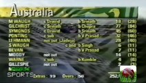 India Vs Australia 5th Match AIWA Cup 1999
