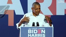 Obama compares Trump to a 'two-bit dictator' who lies ‘every single day'