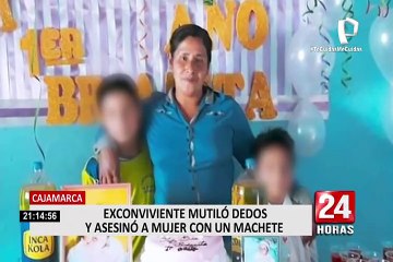 Cajamarca: hombre mutiló dedos y asesinó a mujer con un machete