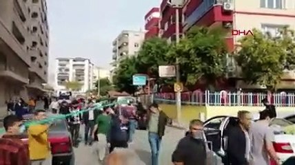 İzmir'de 9 katlı apartmanda büyük panik