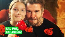 David Beckham e sua filha se vestem iguais no Halloween