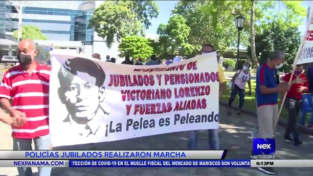 Policías jubilados realizaron marcha - Nex Noticias