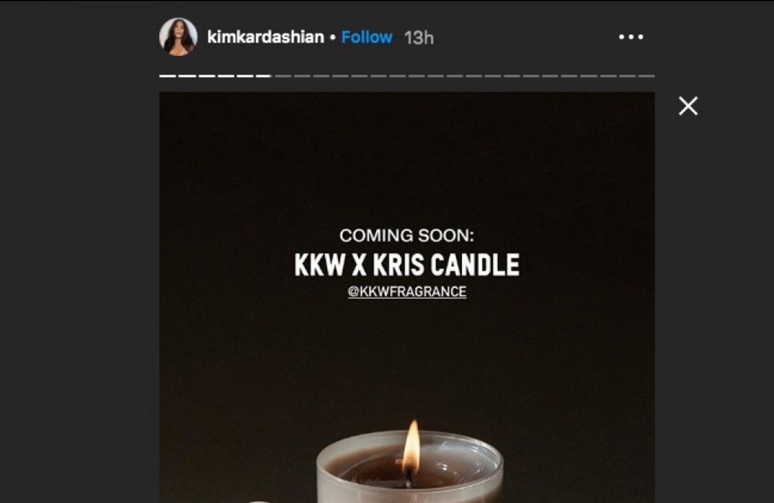 Kim Kardashian West veröffentlicht KKW x Kris-Kerze zum Geburtstag ihrer Mutter Kris Jenner