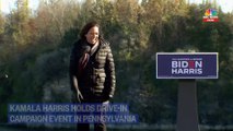 Kamala Harris Speaks At Drive-In Voter Mobilization Event