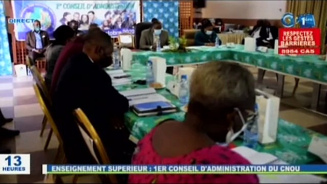 RTG - 1er conseil d’administration du Centre National des Oeuvres Universitaires