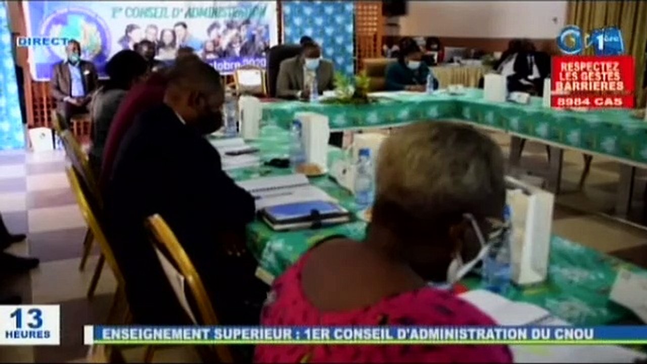 RTG - 1er conseil d’administration du Centre National des Oeuvres Universitaires