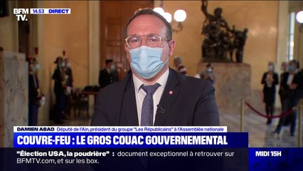 Selon Damien Abad (LR), Jean Castex est "un grand technocrate déconnecté de la réalité des Français"