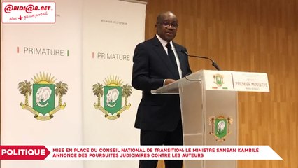 Mise en place du Conseil national de Transition- Le ministre Sansan Kambilé annonce des poursuites judiciaires contre les auteurs