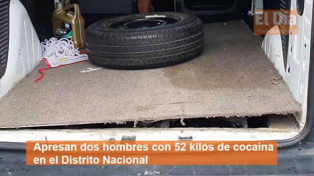 Apresan dos hombres con 52 kilos de cocaína en el Distrito Nacional