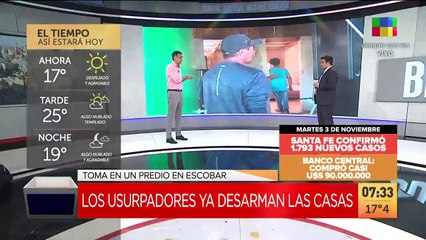 Desalojo en un predio de Escobar, viven más de 50 familias