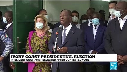 Ivory Coast’s electoral commission confirms Ouattara’s landslide bid for third term