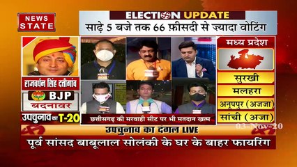 मध्य प्रदेश और छत्तीसगढ़ उपचुनाव के लिए वोटिंग खत्म