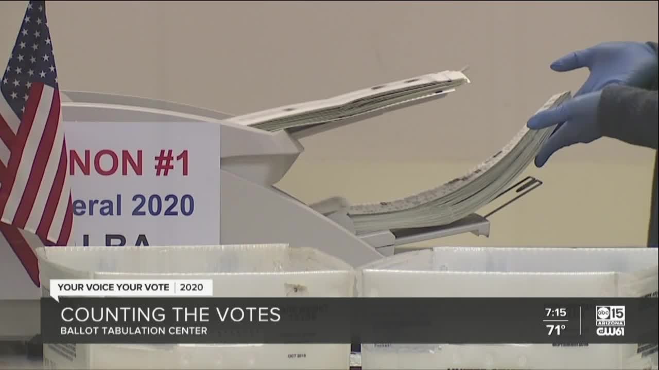 Ballots are being counted at ballot tabulation centers